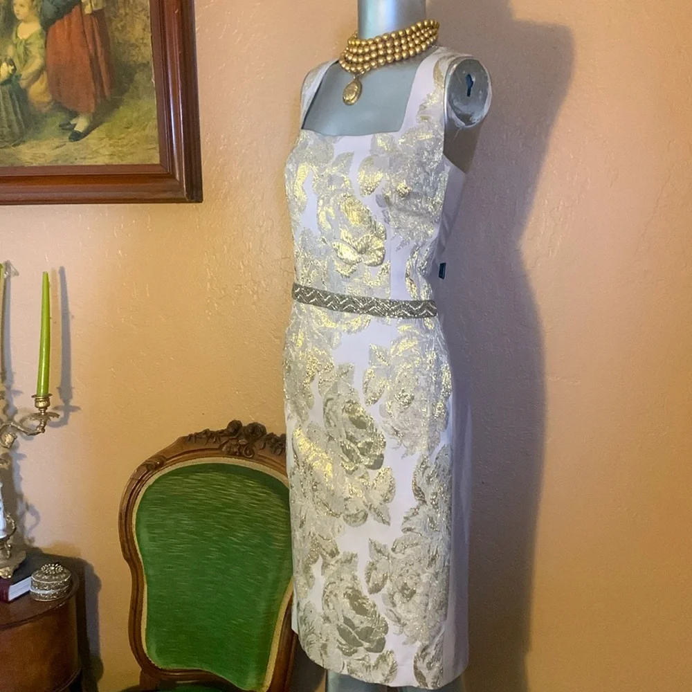 Rickie Freeman For Teri Jon Jacquard Dress.  Sz 12